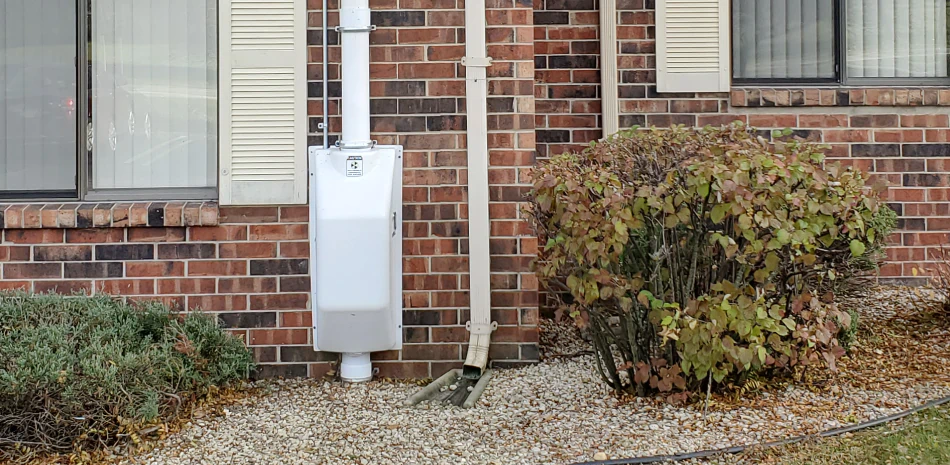 radon mitigation system installed for a client