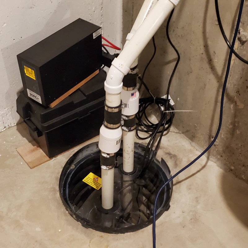 radon mitigation system upgrade availed by the client
